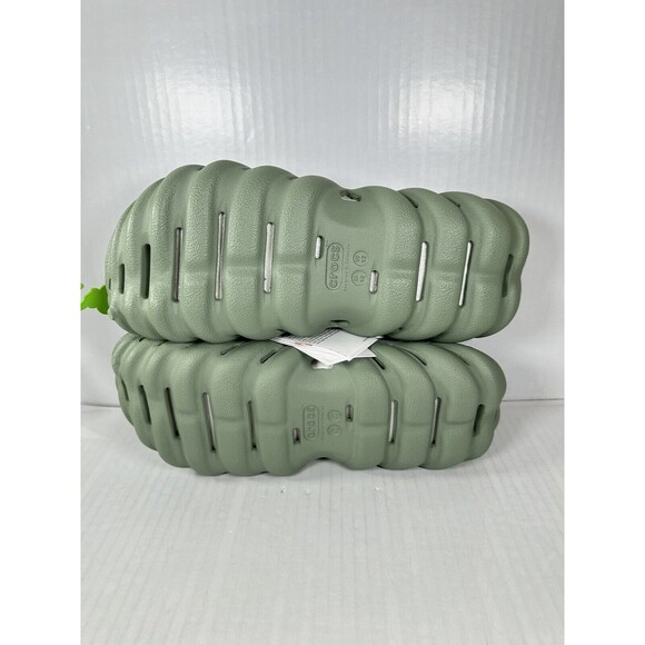 Size 10M/12W CROCS Echo Clog Moss Green Vert Mousse 207937-308 Slip On Shoes NEW - Picture 6 of 7